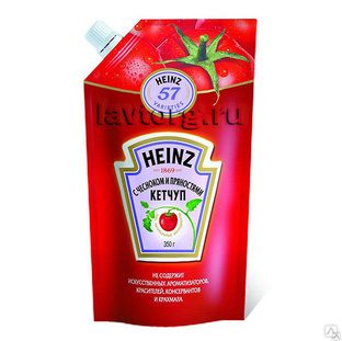 Кетчуп Heinz томатный дойпак (с дозатором) 350г. 