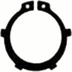 Ф 40 кольцо стопорное пружинное с лапками наружное, сталь DIN 983