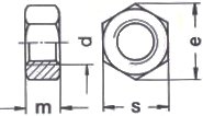 Гайка М22 шестигранная с увеличенным размером под ключ, кл.пр.10 DIN 6915 Германия