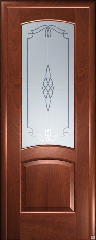 Шпонированная дверь модель "Ровере" со стеклом