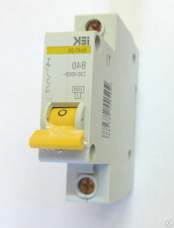 Автомат ВА 47-29 1p B 25A 4,5kA IEK, цена в Новосибирске от компании ...