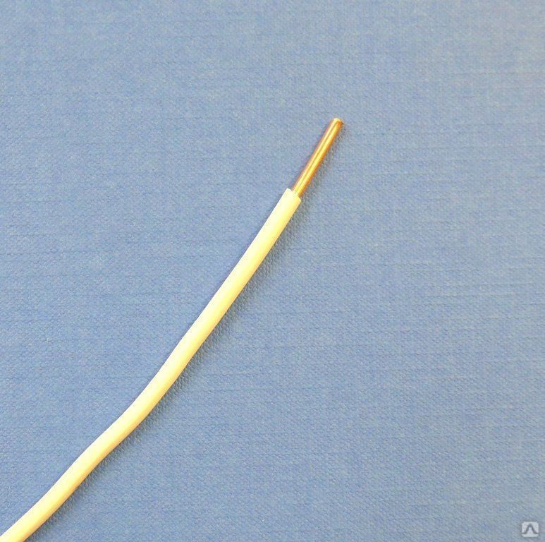 Провод монтажный ПВ1 (ПУВ) 1х6 белый ГОСТ, цена в Новосибирске от ...