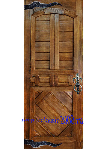 Дверь деревянная под старину "Витязь"