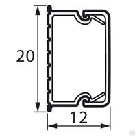 Кабель каналы размер 20х12 5 мм