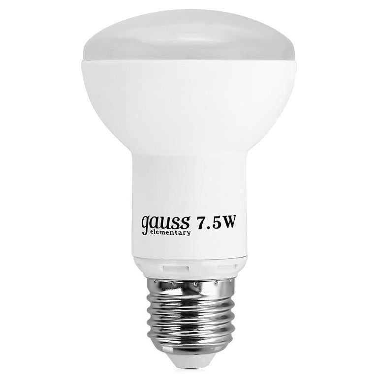 Лампа светодиодная LED R63 Е27 9вт 230в теплая Gauss