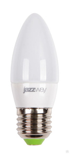 Лампа светодиодная LED 9вт E27, свеча белый JazzWay 