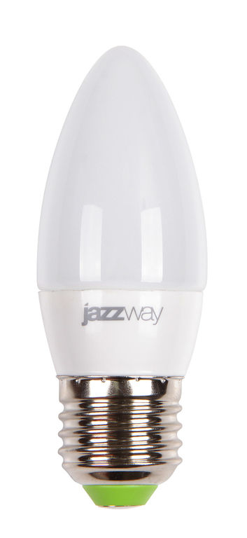 Лампа светодиодная LED 9вт E27, свеча белый JazzWay