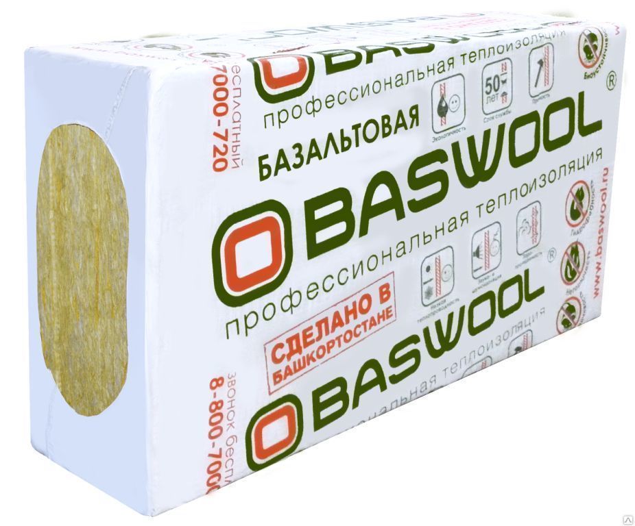 Базальтовый утеплитель BASWOOL ЛАЙТ 35 кг/м3