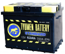 Аккумулятор TYUMEN BATTERY 6СТ-62L STANDARD о/п