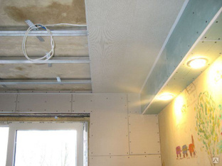 Потолок из пластиковых панелей мдф