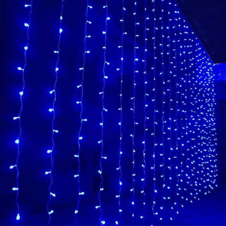 Гирлянда "Занавес (дождь)" 360 LED, 3х2 м, мерцает, разноцветная