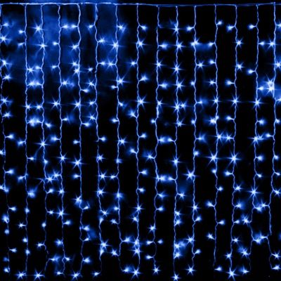 Гирлянда "Занавес (дождь)" 156 LED, 2х2 м, с контроллером, разноцветная