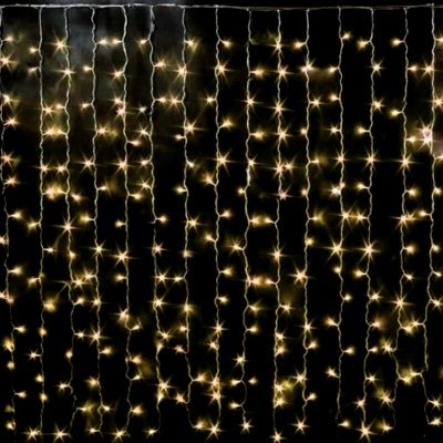 Гирлянда "Занавес (дождь)" 156 LED, 2х2 м, контроллер, разноцветная