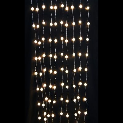 Гирлянда "Занавес (дождь)" роса в шариках 200 LED, 2х2 м, разноцветная фото 3