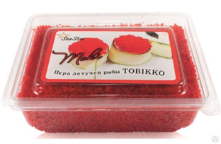 Тобико-Маки икра "ЕС" (летучей рыбы) красная 500 г, 20 шт, 12 мес 