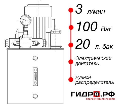 Гидравлическая станция НЭР-3И102Т