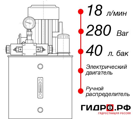 Гидравлическая станция НЭР-18И284Т