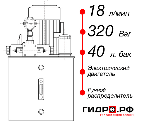 Гидравлическая станция НЭР-18И324Т