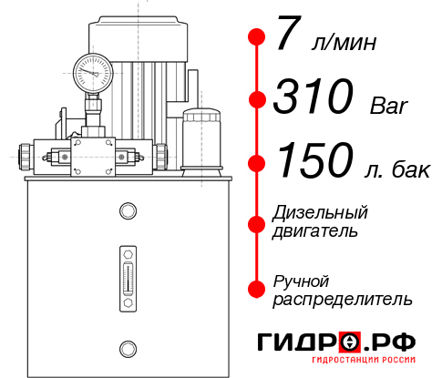 Гидростанция НДР-7И3115Т