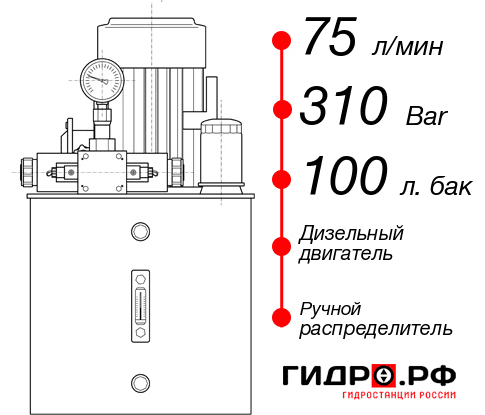 Гидростанция НДР-75И3110Т