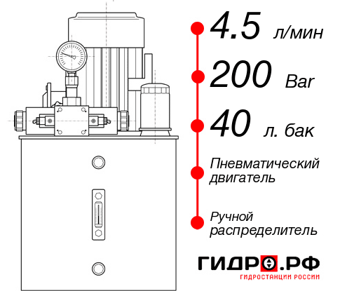 Гидравлическая станция НПР-4,5И204Т