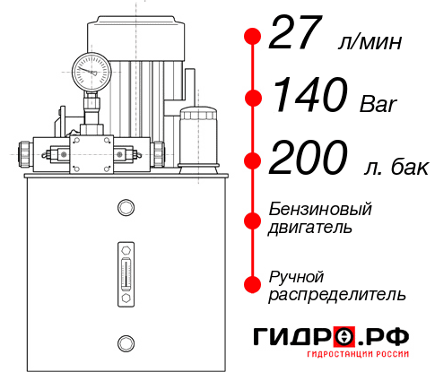 Гидравлическая станция НБР-27И1420Т