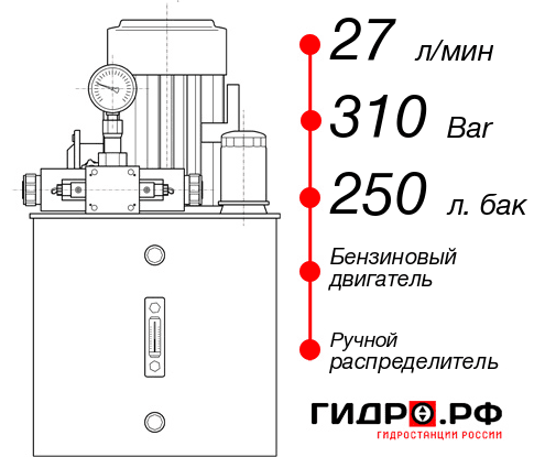 Гидравлическая станция НБР-27И3125Т