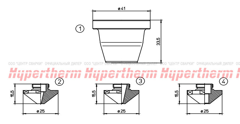 Hypertherm Centricut для Trumpf TR-Сопло EAA, 1,4 мм (10 шт)