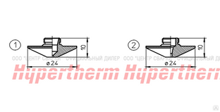 Hypertherm Centricut для Trumpf TR-Сопло, 2,0 мм (10 шт) 