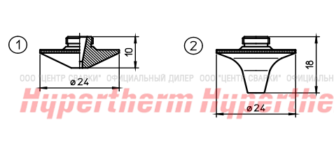 Hypertherm Centricut для Trumpf TR-Сопло HD, 1,4 мм (10 шт)