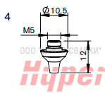 Hypertherm Centricut для Precitec PT-Сопло 3D, 2,0 мм (10 шт)