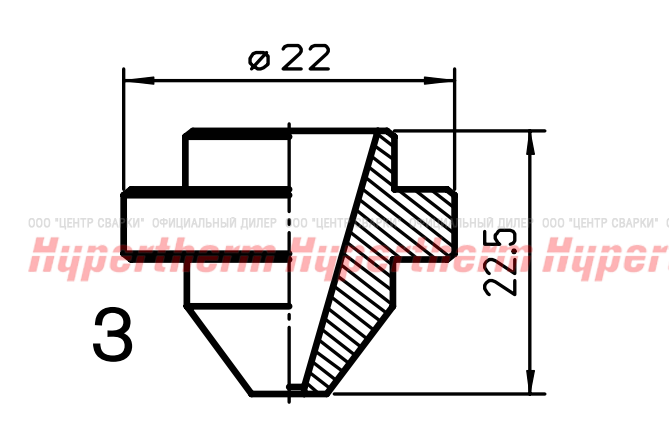 Hypertherm Centricut для AMADA AM-Сопло, 2,0 мм