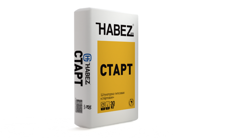 Штукатурка гипсовая HABEZ-СТАРТ стартовая 30 кг