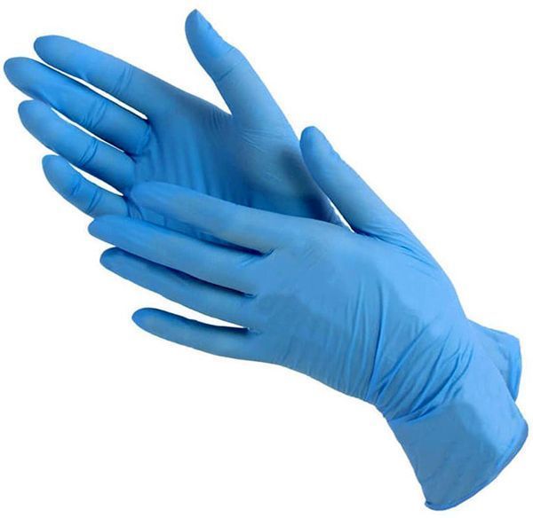 Перчатки нитриловые Wally Plastic (размер L) неопудренные гладкие голубые это защитные перчатки???