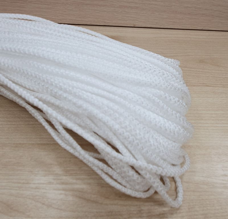 Шнур полипропиленовый с сердечником 4 мм белый 100 м