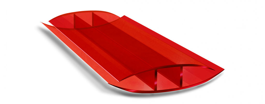 Соединительный профиль из поликарбоната HP Красный 6000*8 мм KINPLAST
