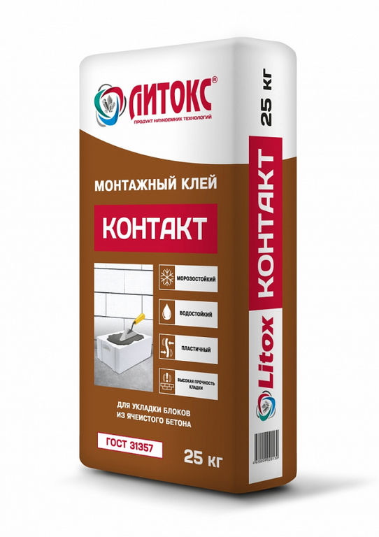 ЛИТОКС КОНТАКТ-ЗИМА Монтажная смесь 25 кг 2