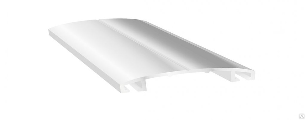 Алюминиевая планка прижимная (крышка) белая KINPLAST купить оптом за 3 ...