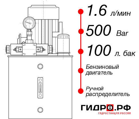 Гидравлическая станция НБР-1,6И5010Т