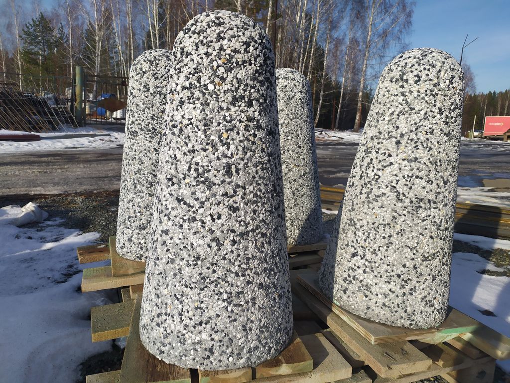Столбик бетонный натуральный камень