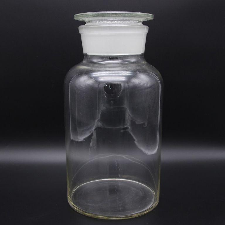 Склянка (штанглас) СВЕТЛОЕ стекло с притёртой пробкой 2000 мл