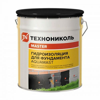 Мастика битумная AquaMast Master Фундамент 18 кг