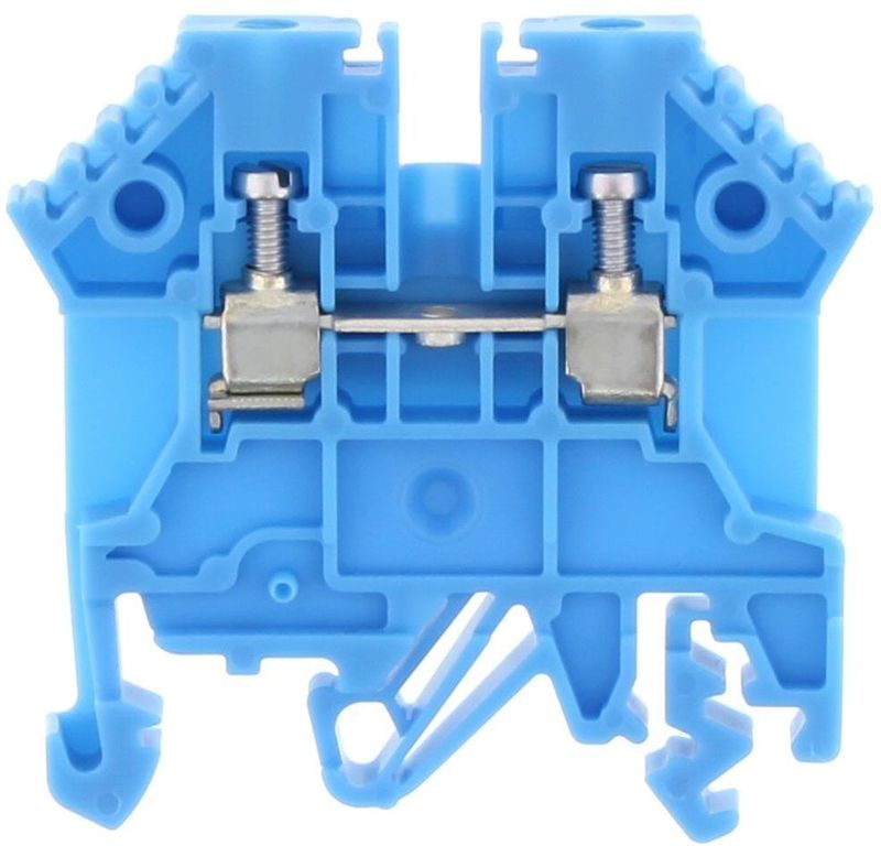 Клеммник винтовой проходной. Клемма RK 2,5 bg 1296.2 conta-clip. Клемма проходная (винтовая, 25мм2). Клемма SRK 2,5/2а винтовая синяя 2,5мм2, conta-clip.