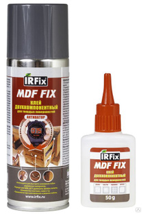 Клей двухкомпонентный IRFix MDF FIX 200ml+50g 