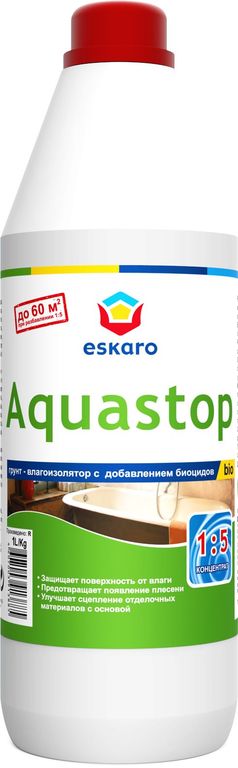 Грунт-концентрат 1:5 акриловый влагоизолятор с биоцидами "Eskaro Aquastop B