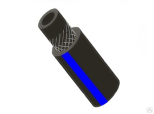 Рукав газовый ВРТ, Ø 6,3 мм, черный с синей полосой (50 м), III кл 
