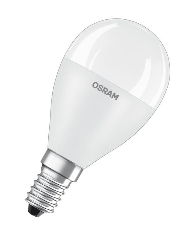 Лампа светодиодная LED STAR CLASSIC P 75 8W/830 8Вт шар 3000К тепл. бел. E14 806лм 220-240В матов. пласт. OSRAM 40580752