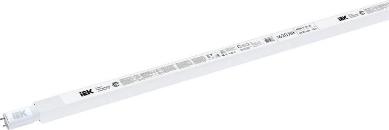 Лампа светодиодная Eco 18 Вт T8 линейная 4000К нейтральный цвет белый G13 230 В IEK LLE-T8-18-230-40-G13