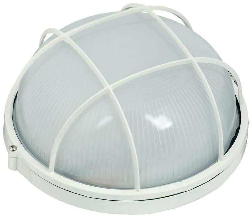 Светильник НПП 1102 100 Вт E27 IP54 цвет белый круг с решеткой IEK LNPP0-1102-1-100-K01