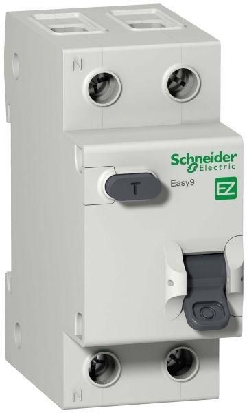 Выключатель автоматический дифференциального тока 2п (1P+N) C 25А 30мА тип AC 4.5кА EASY9 2мод. SchE EZ9D34625 Schneider